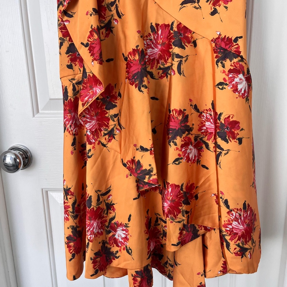 THEIA Rylee Floral Off Shoulder Dress - Picture 8 of 10